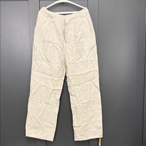 Reformation Linen Cream Pants